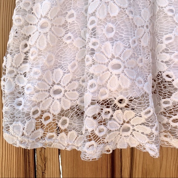 Ginger G White Floral Lace Sleeveless Dress | S - Picture 4 of 5